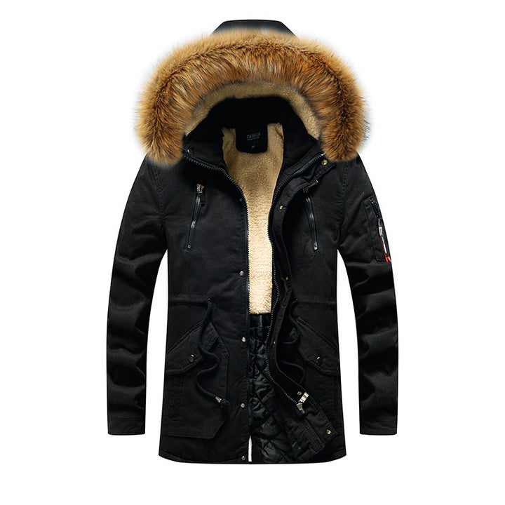 Men's transitional jacket with insulating inner lining and removable hood Lisslune