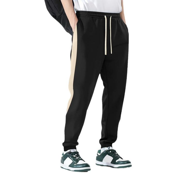 Men's sporty leisure pants with side contrast stripes Lisslune