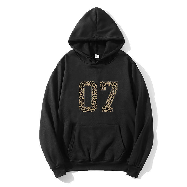 Women's Hoodie with Modern Animal Print Lisslune
