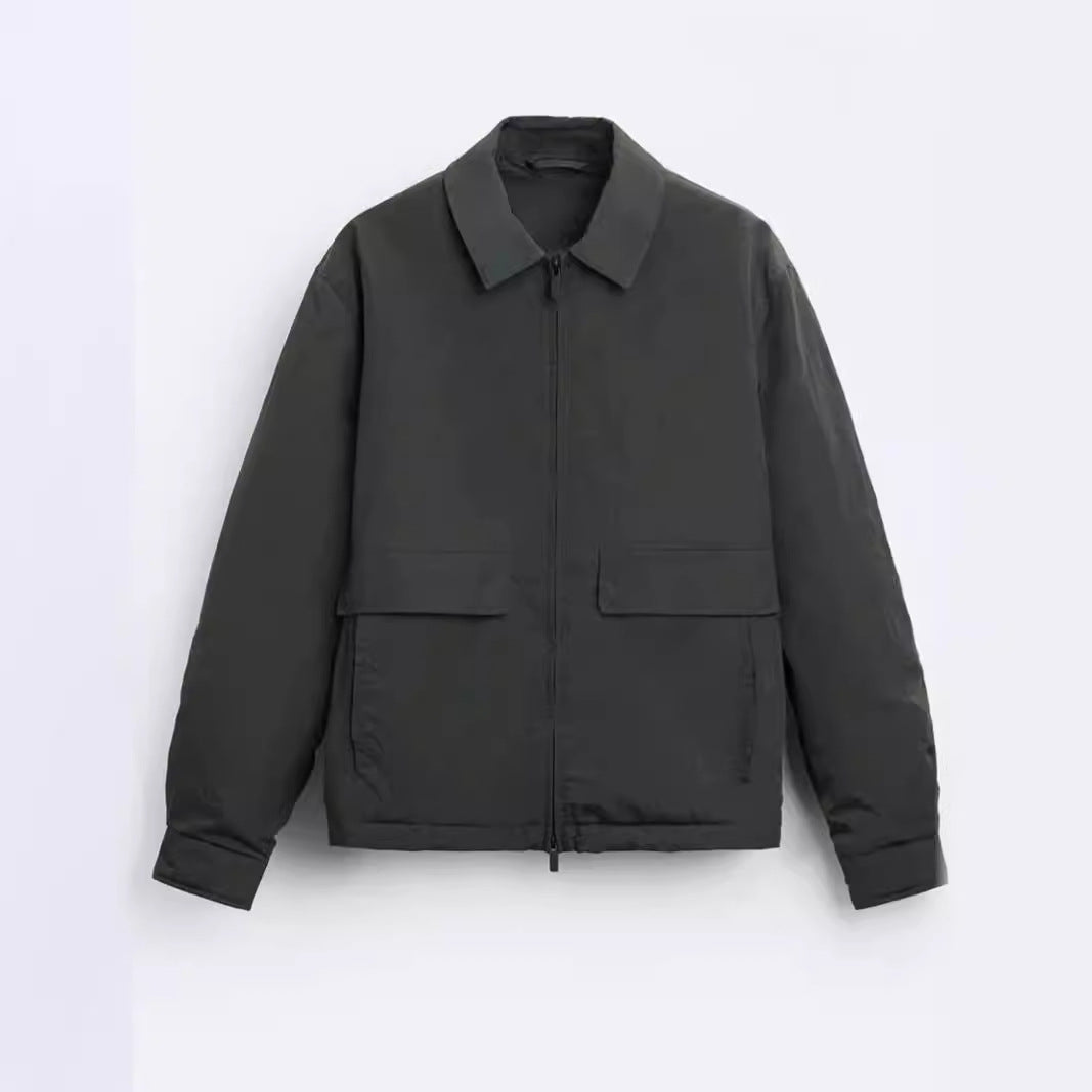 Men's casual jacket with practical pockets and modern cut Lisslune