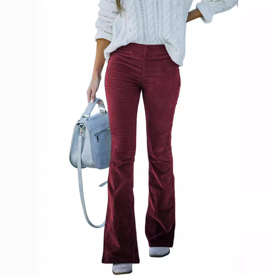 Damen Bequeme Bootcut-Hose aus weichem Material Lisslune
