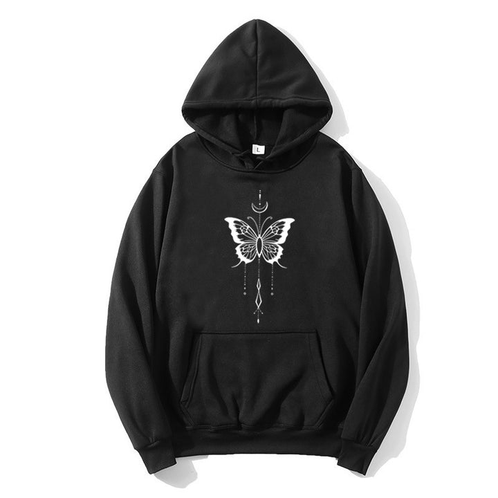 Women's hoodie with stylish butterfly motif Lisslune