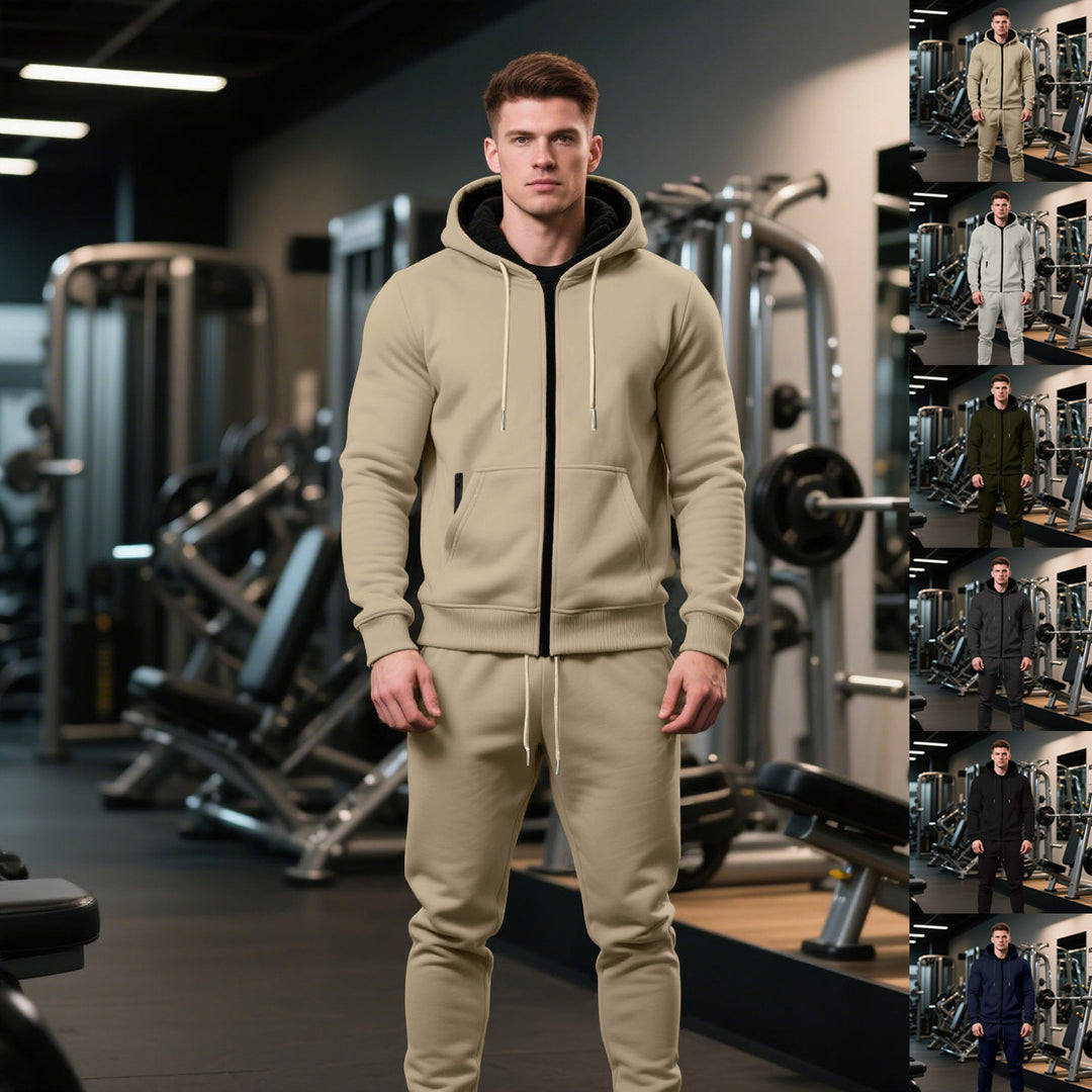 Men's tracksuit with hood and practical pockets Lisslune