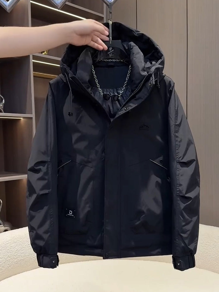 Men's Technical Functional Jacket with Insulating Hood Lisslune