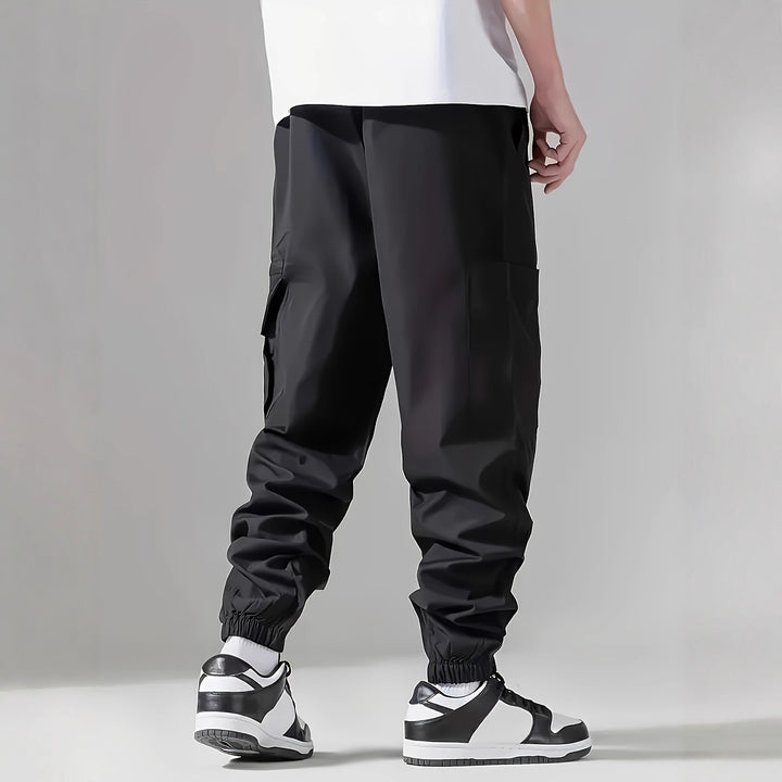 Men's Cargo Pants with Elastic Waistband Lisslune