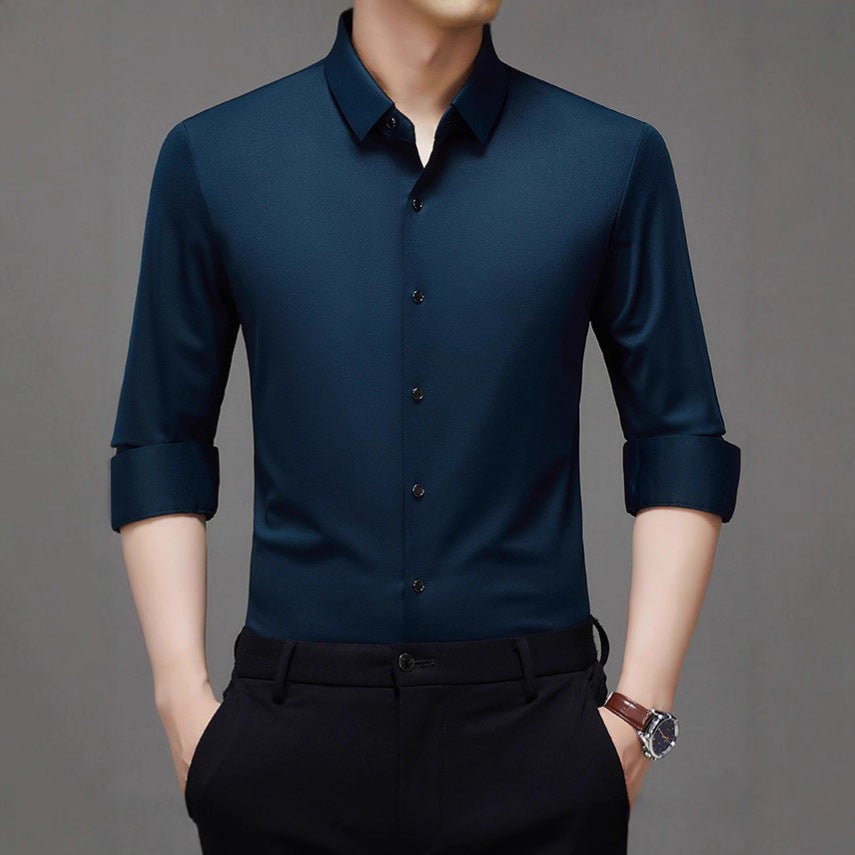 Men's elegant shirt with textured fabric Lisslune