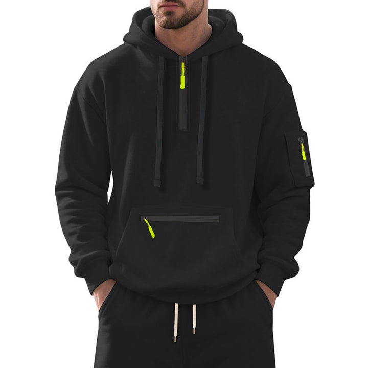 Men's sporty hoodie with functional zipper Lisslune