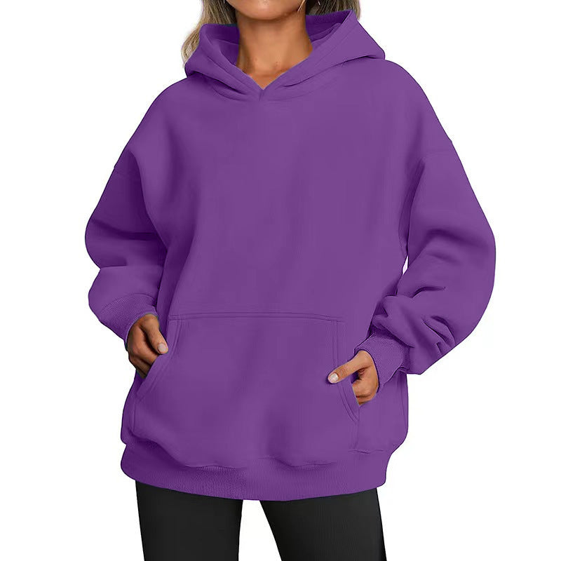 Women's oversized hoodie with practical kangaroo pockets and soft inner lining Lisslune