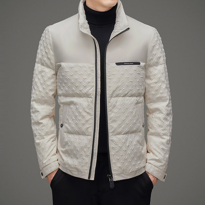 Men's Padded Thermal Jacket with Double Collar Lisslune