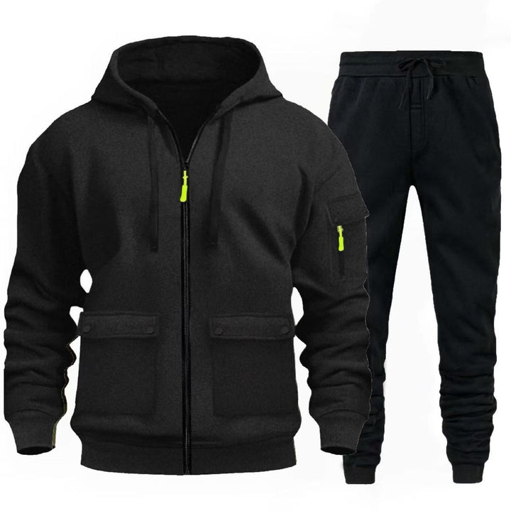 Men's sporty jacket with practical pockets and jogging pants Lisslune