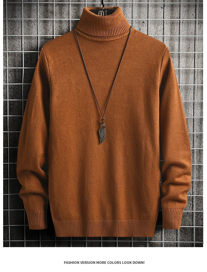 Men's comfortable turtleneck sweater Lisslune