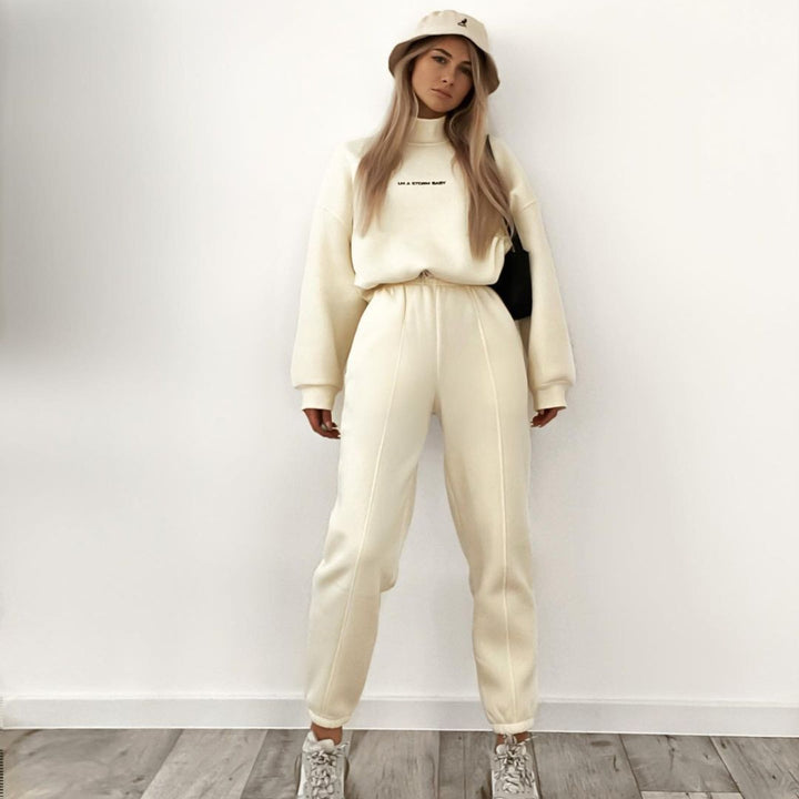 Women's sporty set with high collar and loose fit Lisslune
