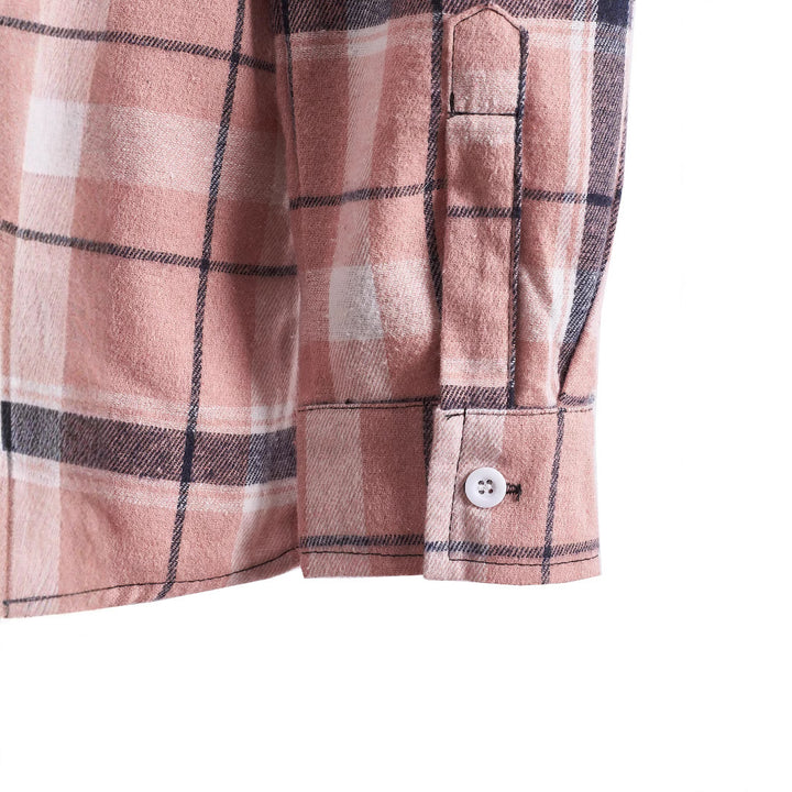 Men's overshirt with hood in modern check design Lisslune