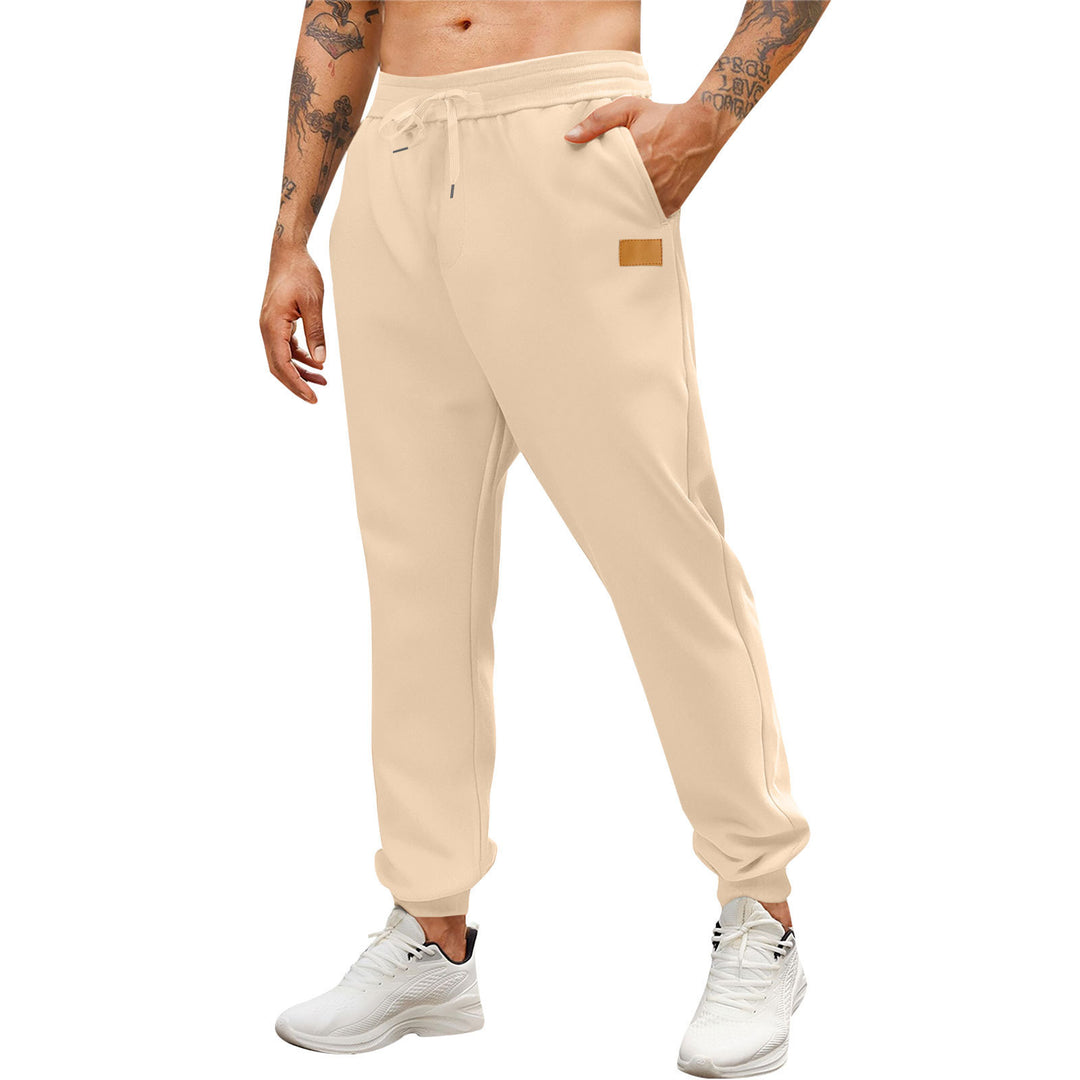 Men's sporty jogging pants with side zippered pockets and adjustable waistband Lisslune