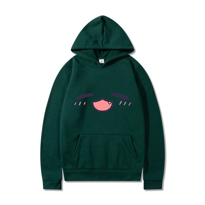 Women's hoodie with cheerful cartoon face and comfortable fit Lisslune