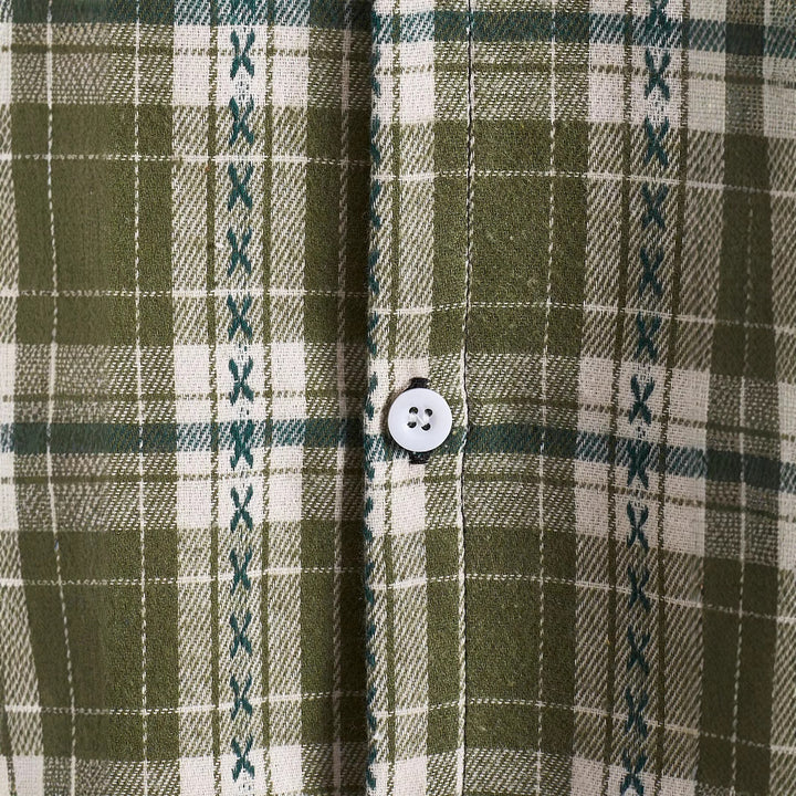 Men's flannel shirts with integrated hood Lisslune