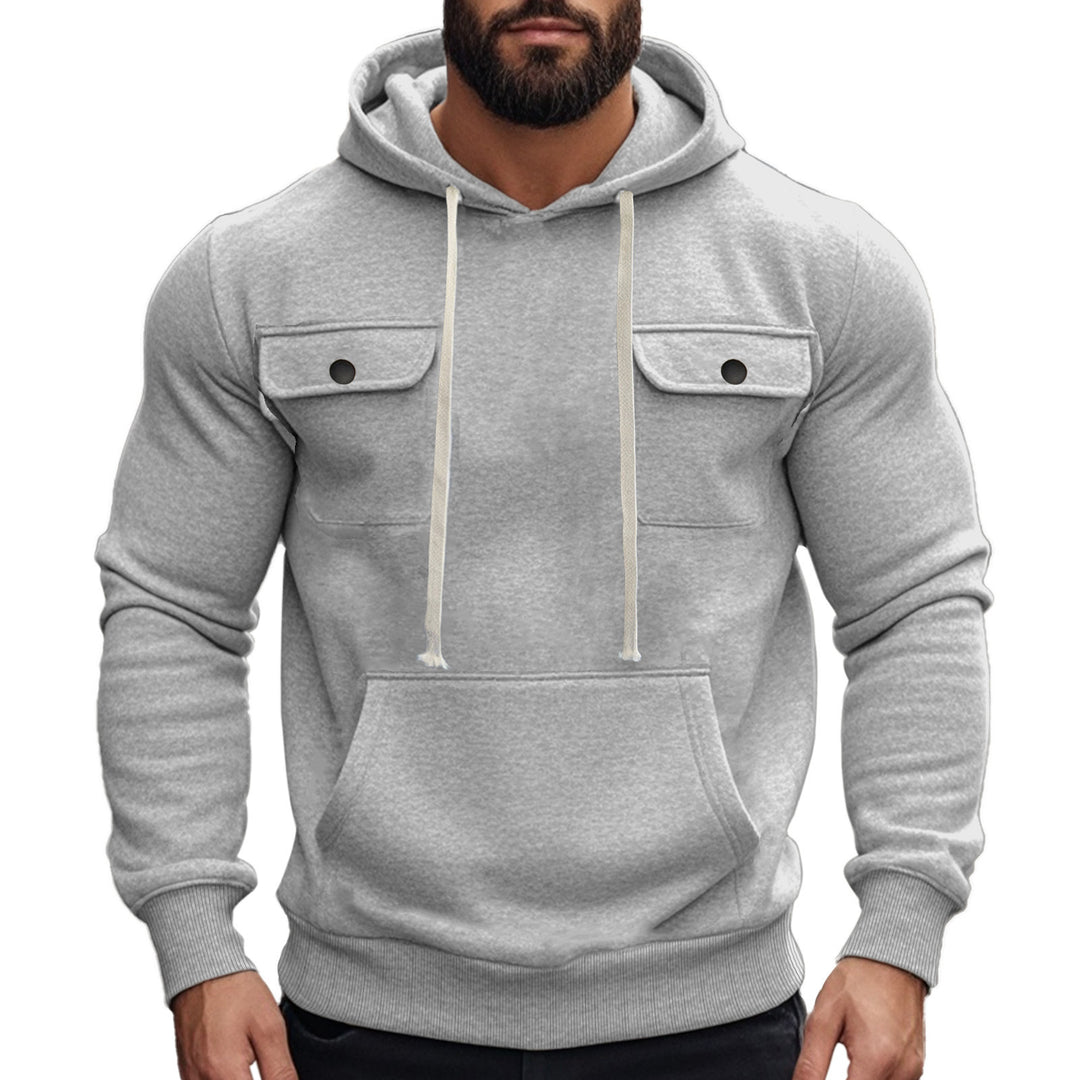 Men's hoodie with practical chest pockets Lisslune