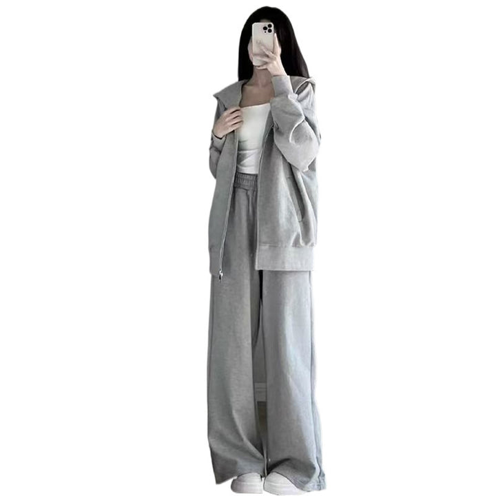 Women Comfortable Oversized Tracksuit with Hood and Side Pockets Lisslune