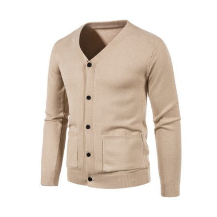 Men's Elegant V-Neck Knit Cardigan Lisslune