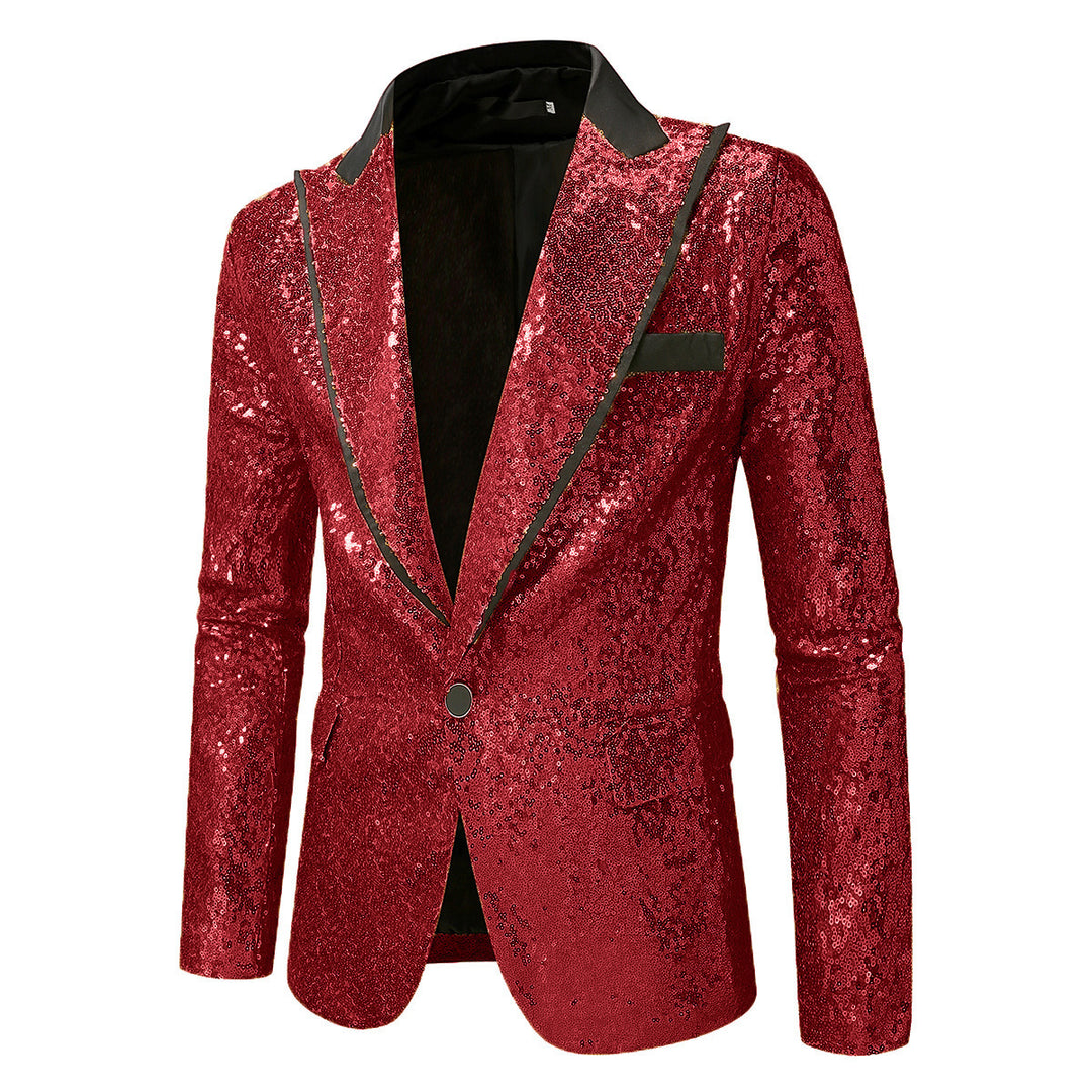 Men's Glittering Tuxedo Blazer made of high-quality Satin Lisslune
