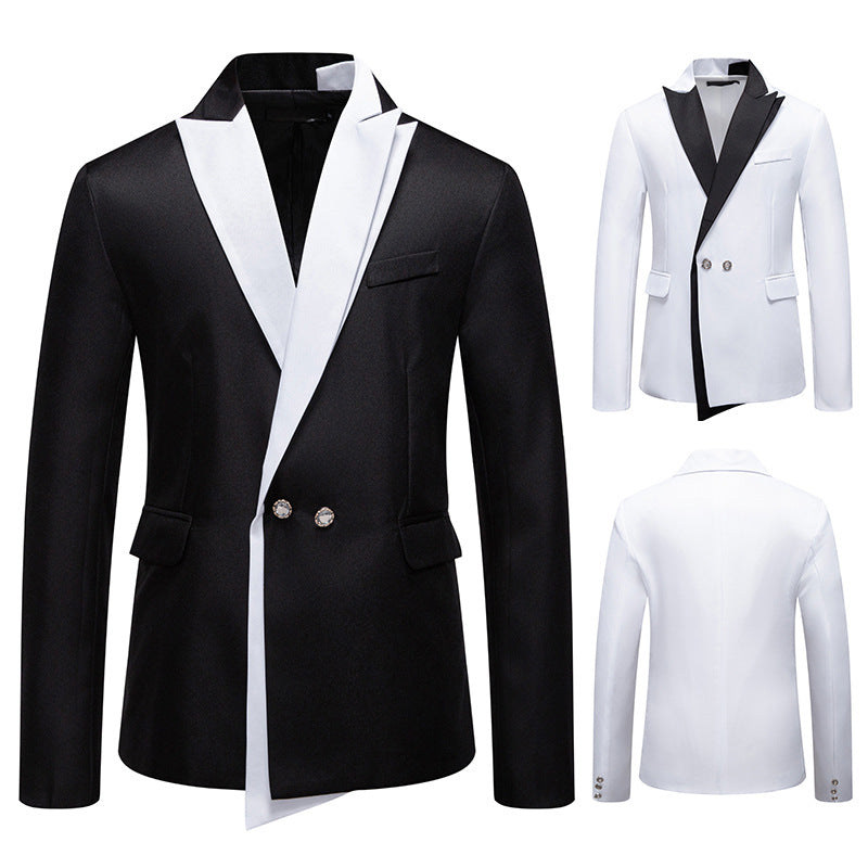 Men's Elegant Tuxedo Blazer with Contrasting Lapel Lisslune