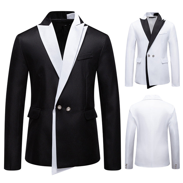 Men's Elegant Tuxedo Blazer with Contrasting Lapel Lisslune