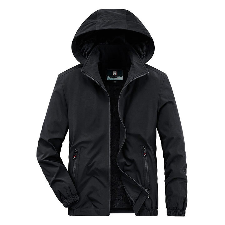 Men's Sporty Transitional Jacket with Innovative Cut Lisslune