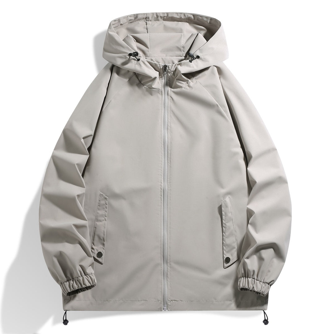 Men's functional jacket with adjustable hood collar and elastic sleeve cuffs Lisslune
