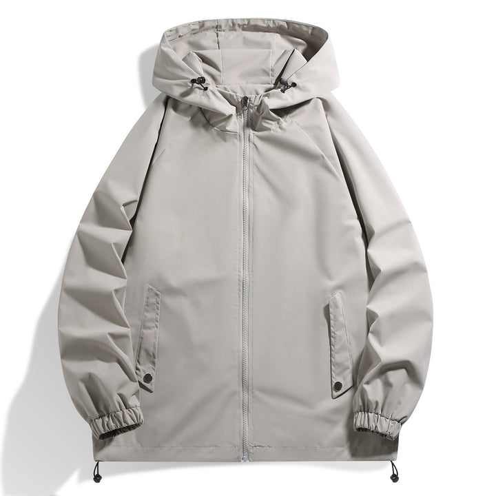 Men's functional jacket with adjustable hood collar and elastic sleeve cuffs Lisslune