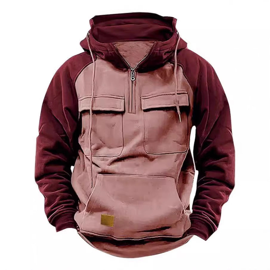 Men's functional hooded jacket with practical pockets Lisslune