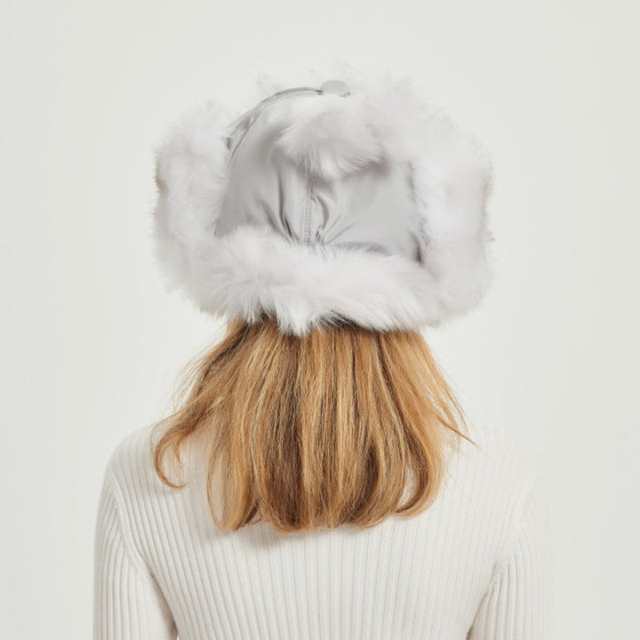 Lisslune | Women’s Chunky Synthetic Fur Winter Hat with Animal Ears