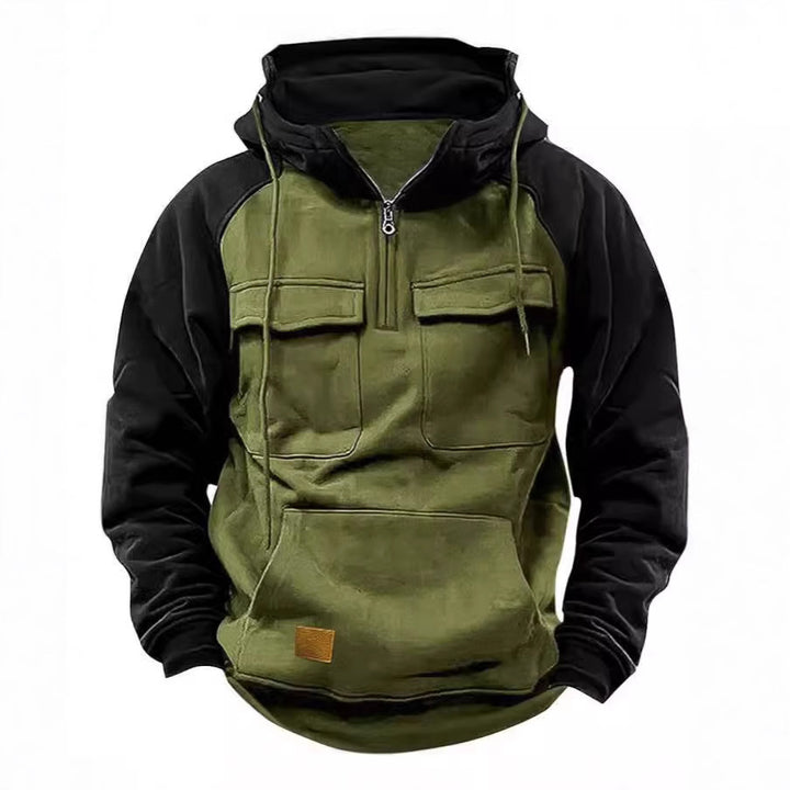 Men's functional hooded jacket with practical pockets Lisslune