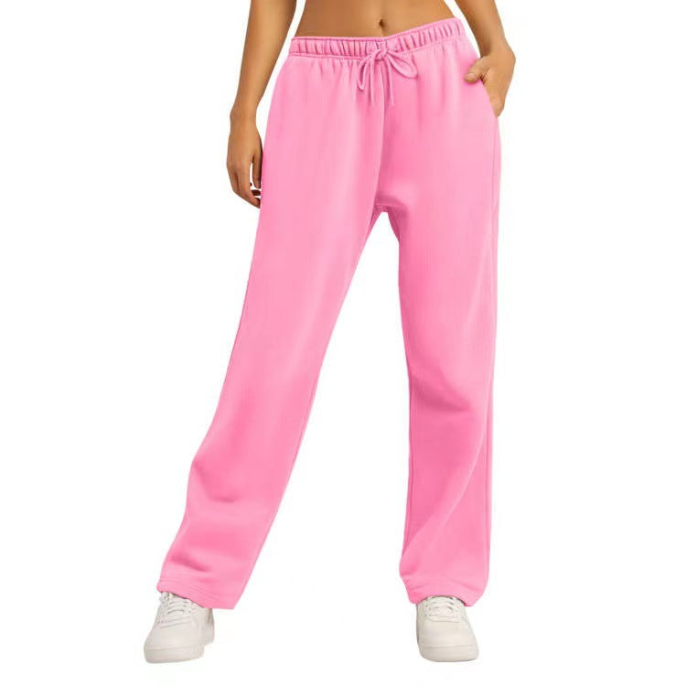 Ladies Comfortable Casual Jogging Pants with Side Pockets Lisslune