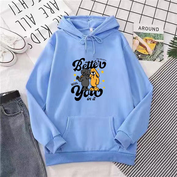 Women's hoodie with playful animal motif Lisslune