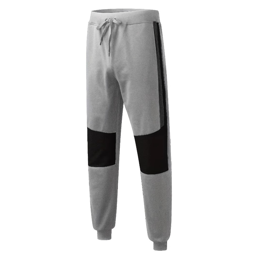Men's sporty sweatpants with color block design and elastic waistband Lisslune