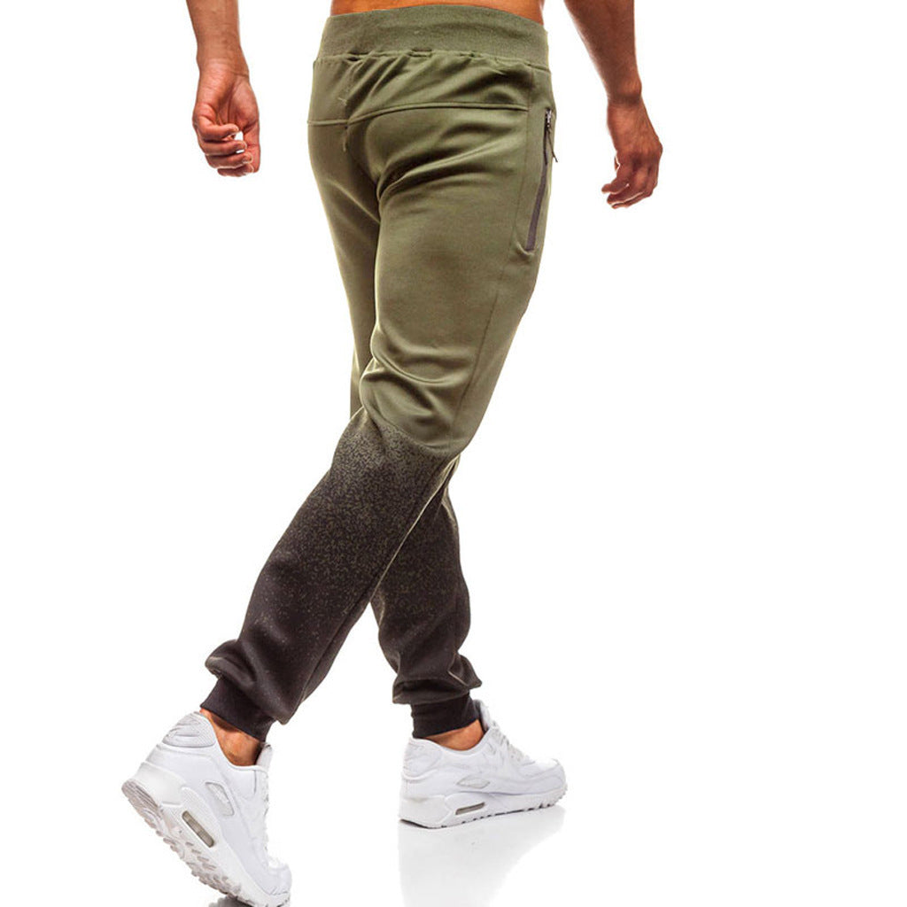 Men's Athletic Jogging Pants with Side Zipper Pockets Lisslune