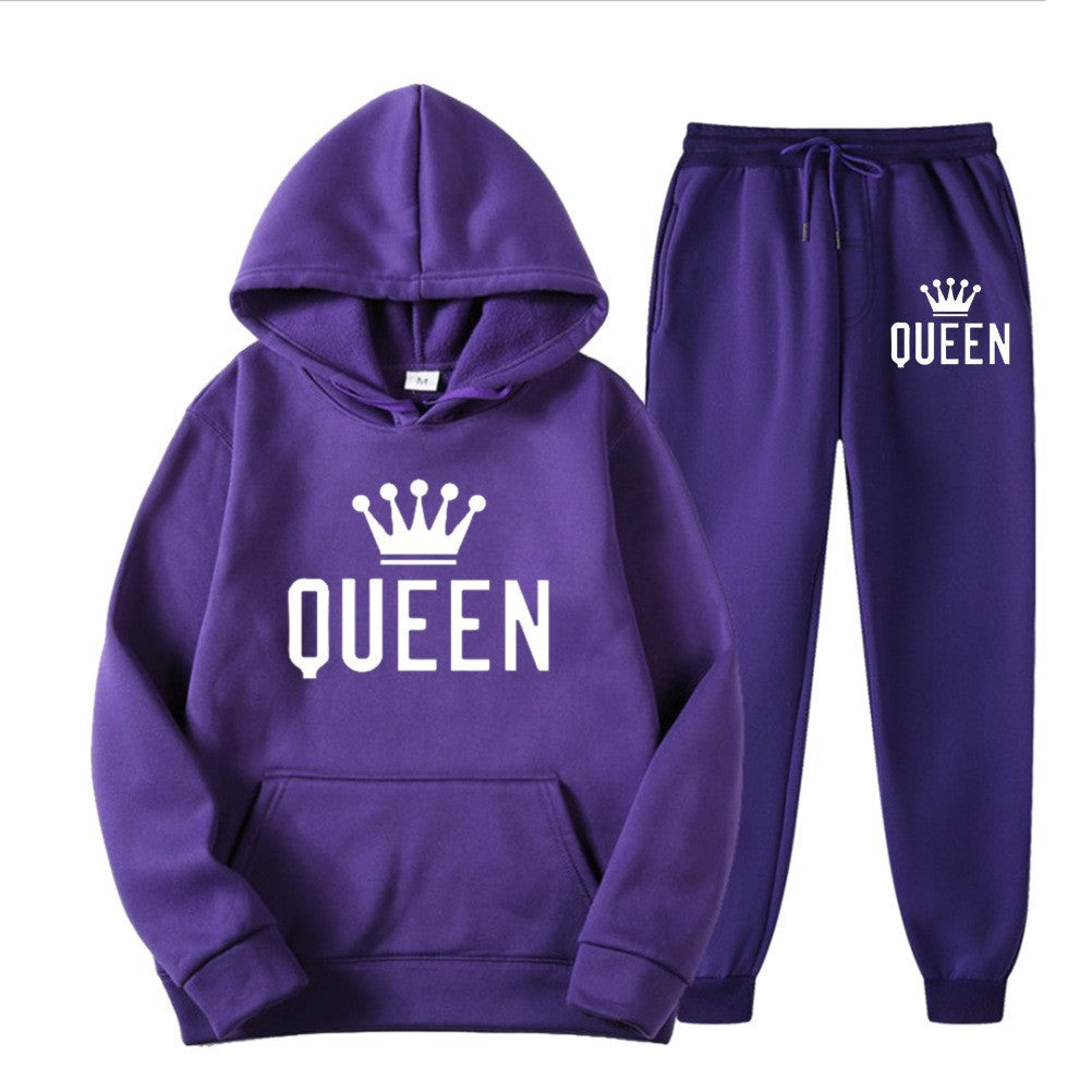Women’s tracksuit with stylish crown design and loose fit Lisslune