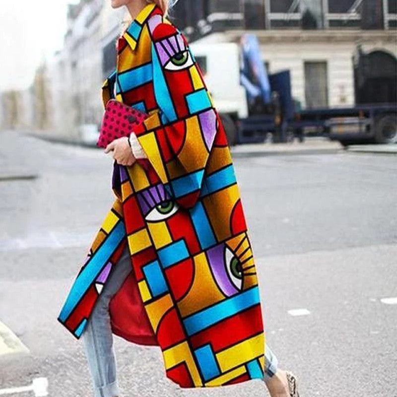 Women's Trendy Kimono with Colorful Mandala Pattern
