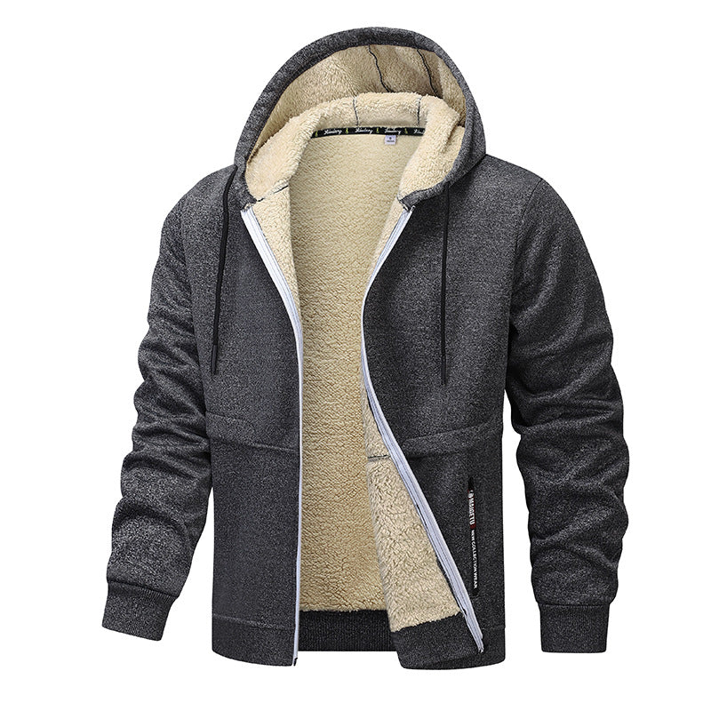 Men's cozy fleece jacket with high thermal insulation Lisslune