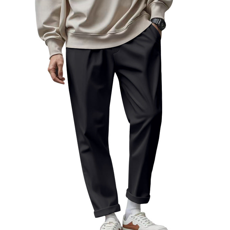 Men's elegant chino pants with a casual cut and practical pockets Lisslune