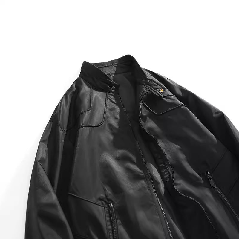Men's biker jacket with practical pockets and breathable properties Lisslune