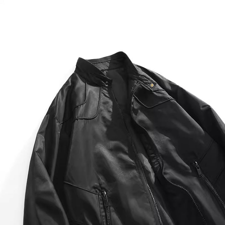 Men's biker jacket with practical pockets and breathable properties Lisslune