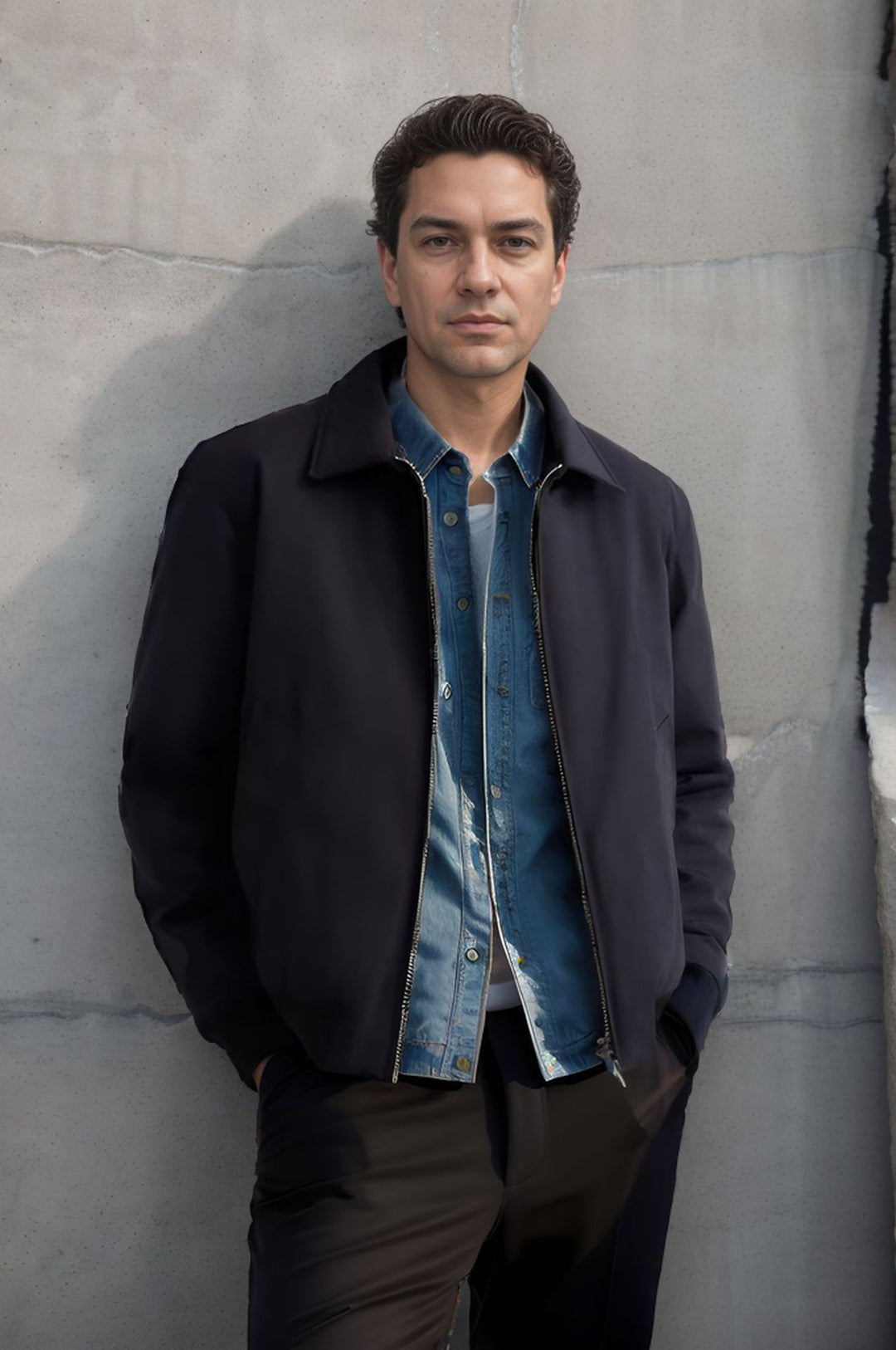 Men's casual jacket with modern design and practical details Lisslune