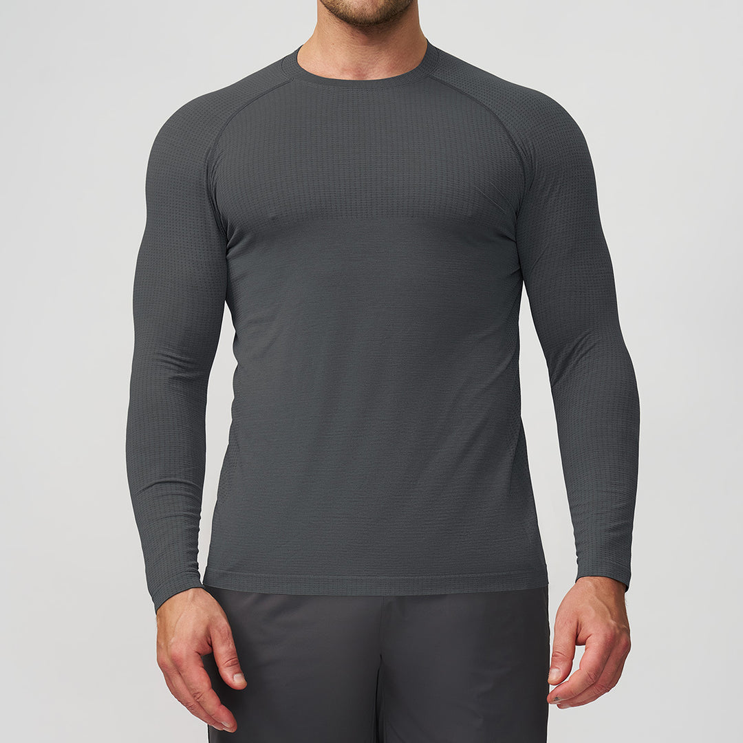 Men's Athletic Long-Sleeve Compression Shirt Lisslune