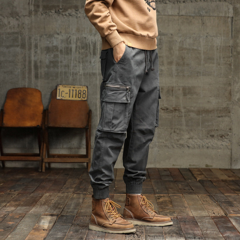 Men's cargo pants with multiple practical pockets Lisslune