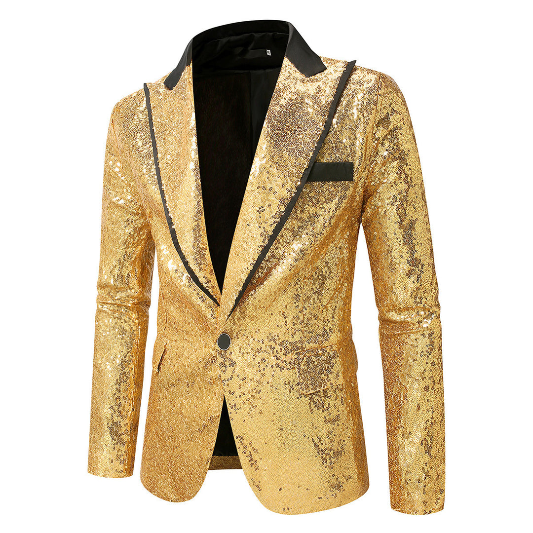 Men's Glittering Tuxedo Blazer made of high-quality Satin Lisslune