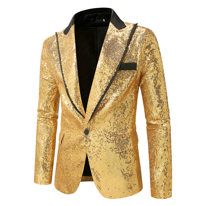 Men's Glittering Tuxedo Blazer made of high-quality Satin Lisslune