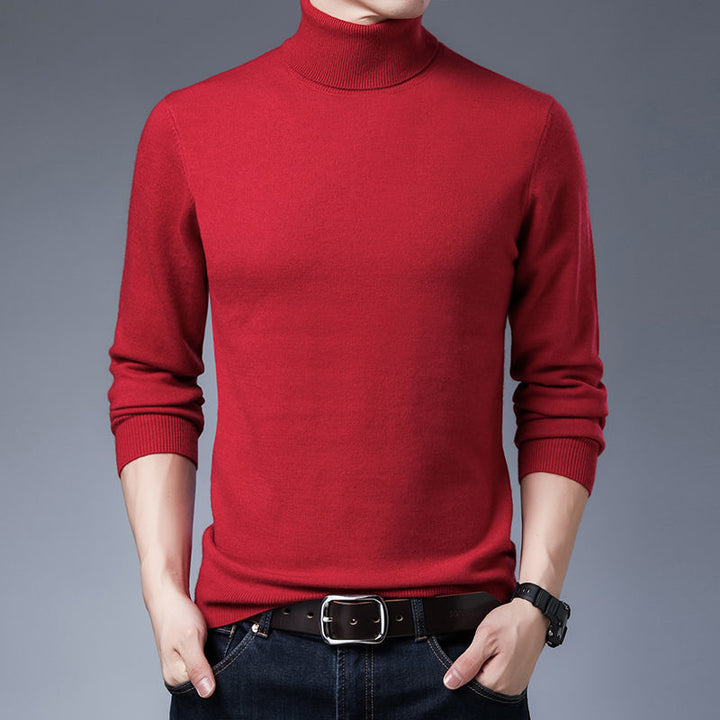 Men's turtleneck sweater made from high-quality wool Lisslune