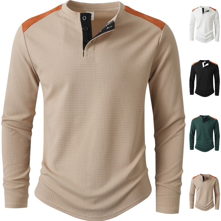 Men's Long Sleeve Shirt with Unique Structure Design Lisslune