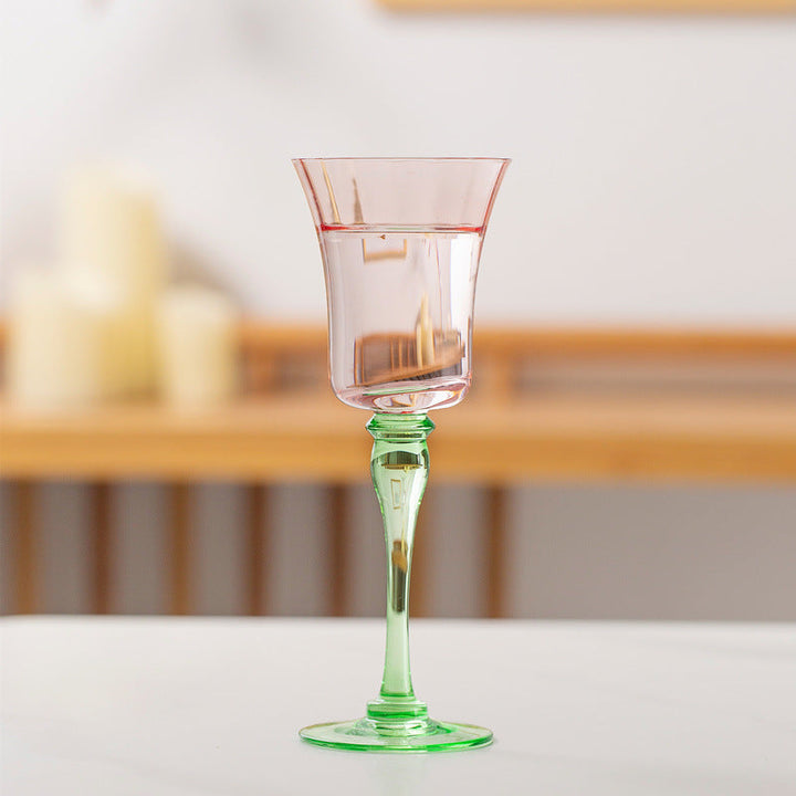 Lisslune | Vintage French Style Pink Champagne Glass